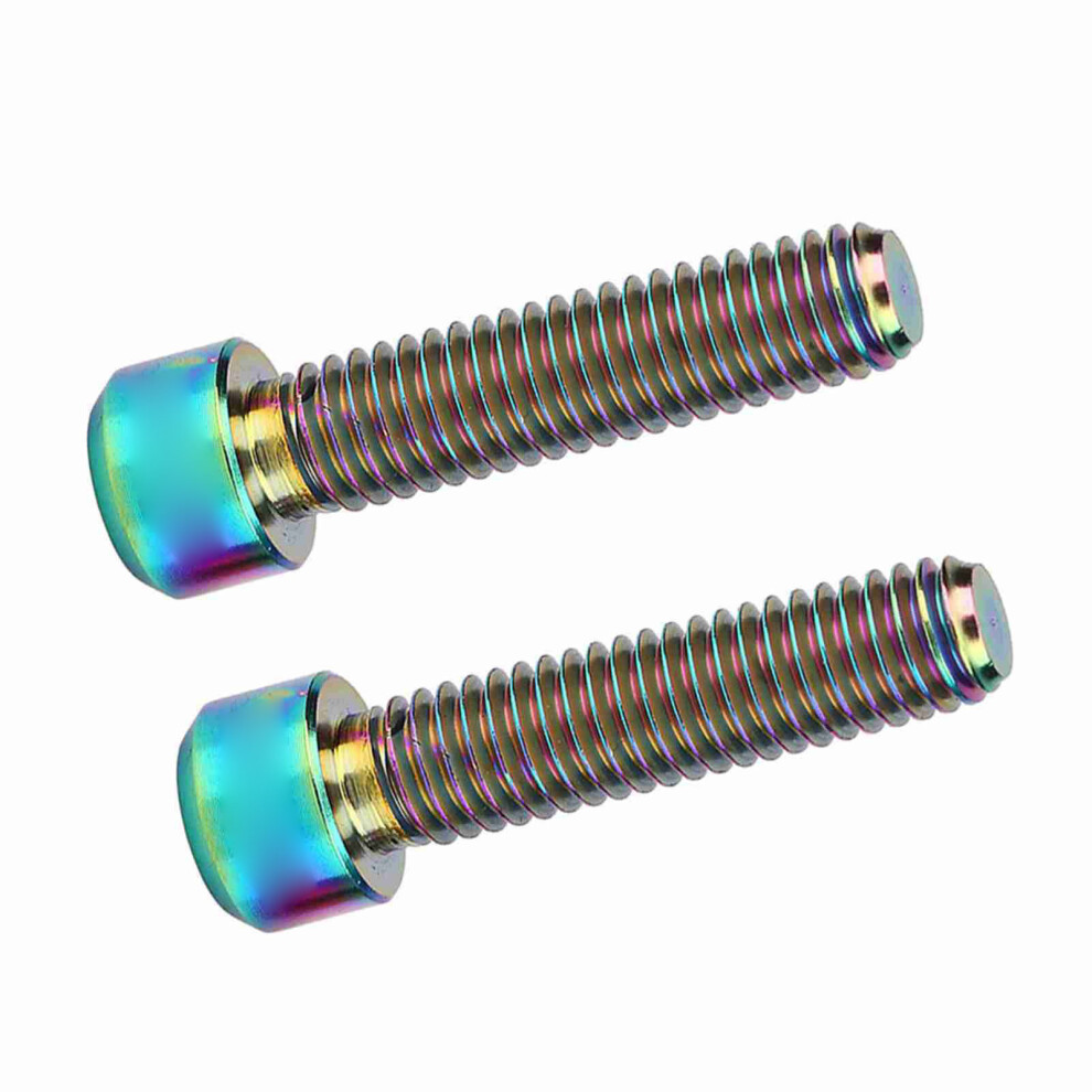 Risk 2Pcs M6 X 25Mm Screw Bolts For Mountain Cycle Disc Brake Caliper (Multicolor) 8711324286217