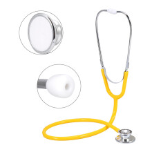 Multifunctional Double Head Stethoscope Dual Head Estetoscopio Medical Health Care Tool Yellow