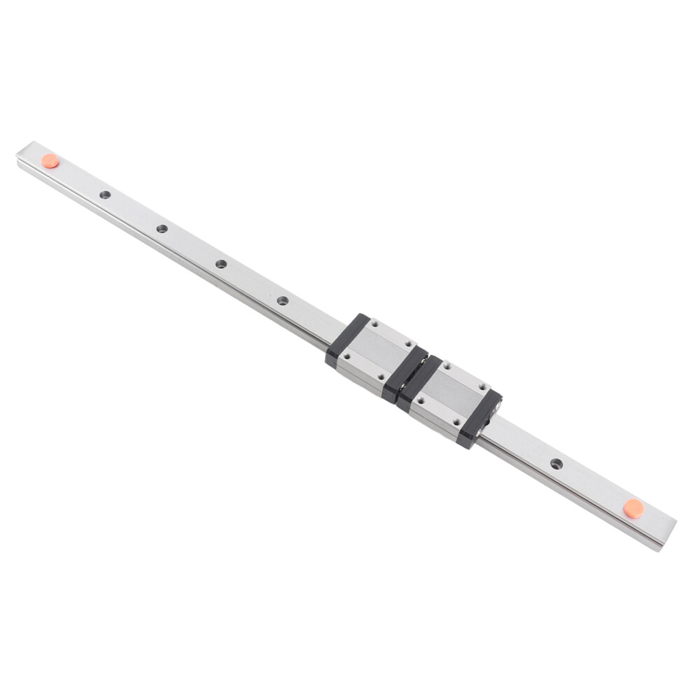 1Pc 400Mm/15.7In Steel High Precision Miniature Linear Sliding Rail Guide With 2 Block 5011324286587