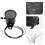 60mm Black Motorcycle Odometer Speedometer Gauge with indicator 1