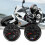 60mm Black Motorcycle Odometer Speedometer Gauge with indicator 10