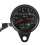 60mm Black Motorcycle Odometer Speedometer Gauge with indicator 13