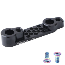 Fiets schijfrem adapter CNC schijfrembeugel zwart achter