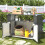 YODOLLA Metal Storage Cabinet with Wheels 4