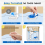 1SET Universal Toilet Flapper Replacement Kit 5