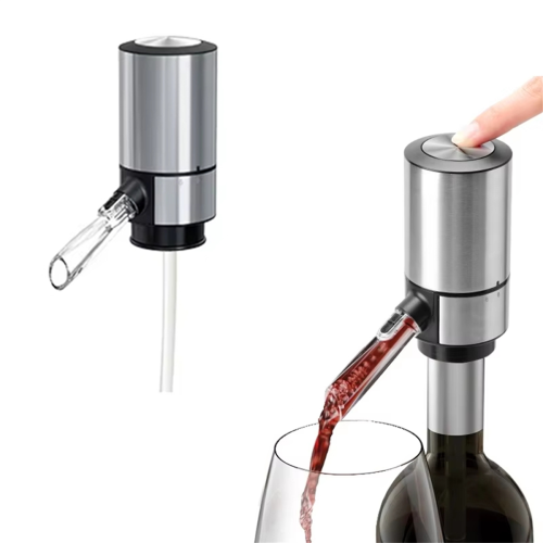 Electric Wine Decanter Aerator Dispenser Liquor Pump Adjustable A 2