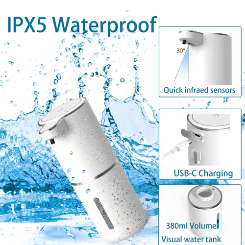 Touchless Foam Soap Dispenser, with 4 Adjustable Levels 2