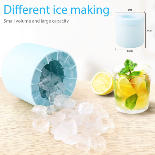 Cylindrical Ice Tray Squeeze Ice Cup Mini Square Ice Ball Mold 2