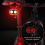 Bicycle Tail Light IPX6 Waterproof Rear Taillight Type-C Charging 5
