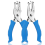 2 Pcs Single Hole Punch,1/4in Hand Hole Puncher with Soft Grip Handle 1