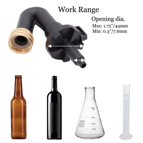 Single Blast Bottle Washer Homebrew Beer Wine Cleaning Rinser 1