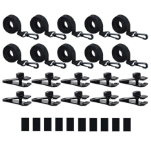 30Pcs Pool Solar Cover Reel Straps Pool Cover Reel Attachment Straps