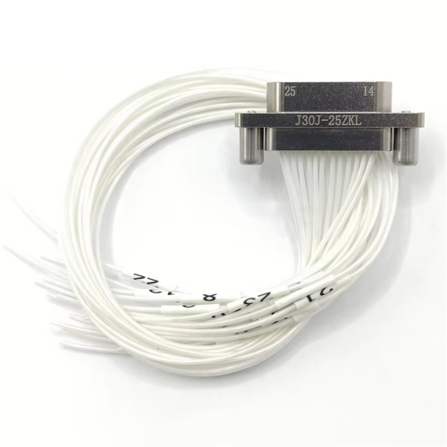 J30J-25ZKL-300 Aviation Socket 25 Core Electronic Connector Bend 1