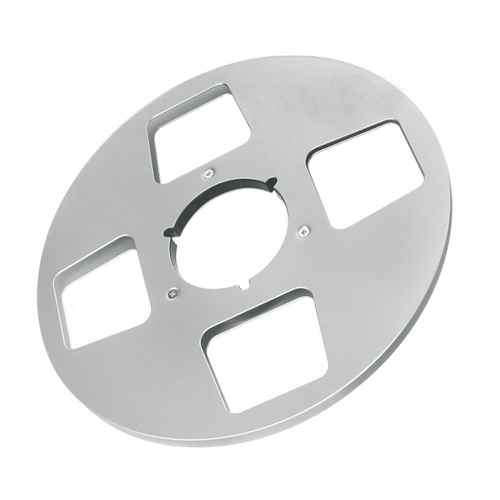 10Inch Empty Tape Reel 4 Hole Aluminum Empty Disc Opening Reel Silver 1