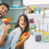 4PCS Refrigerator Door Organizer Set, Fridge Hanging Mesh Bag 4