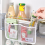 4PCS Refrigerator Door Organizer Set, Fridge Hanging Mesh Bag 3