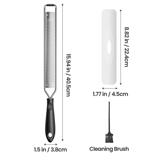 Cheese Grater with Non-Slip Handle,Lemon Zester for Kitchen Tool 1