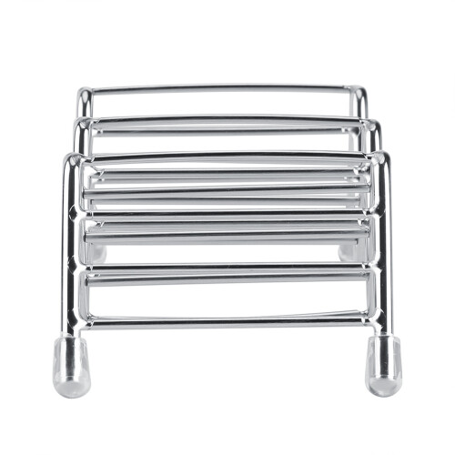 Wave Shape Stainless Steel Mexican Taco Holder Display Stand Shell Rack 2-3 Slot 2