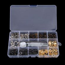 Druckknopf-Schnappverschluss-Sets 40 Stück mit Einsetzhilfe für Kleidung 10 mm 655#