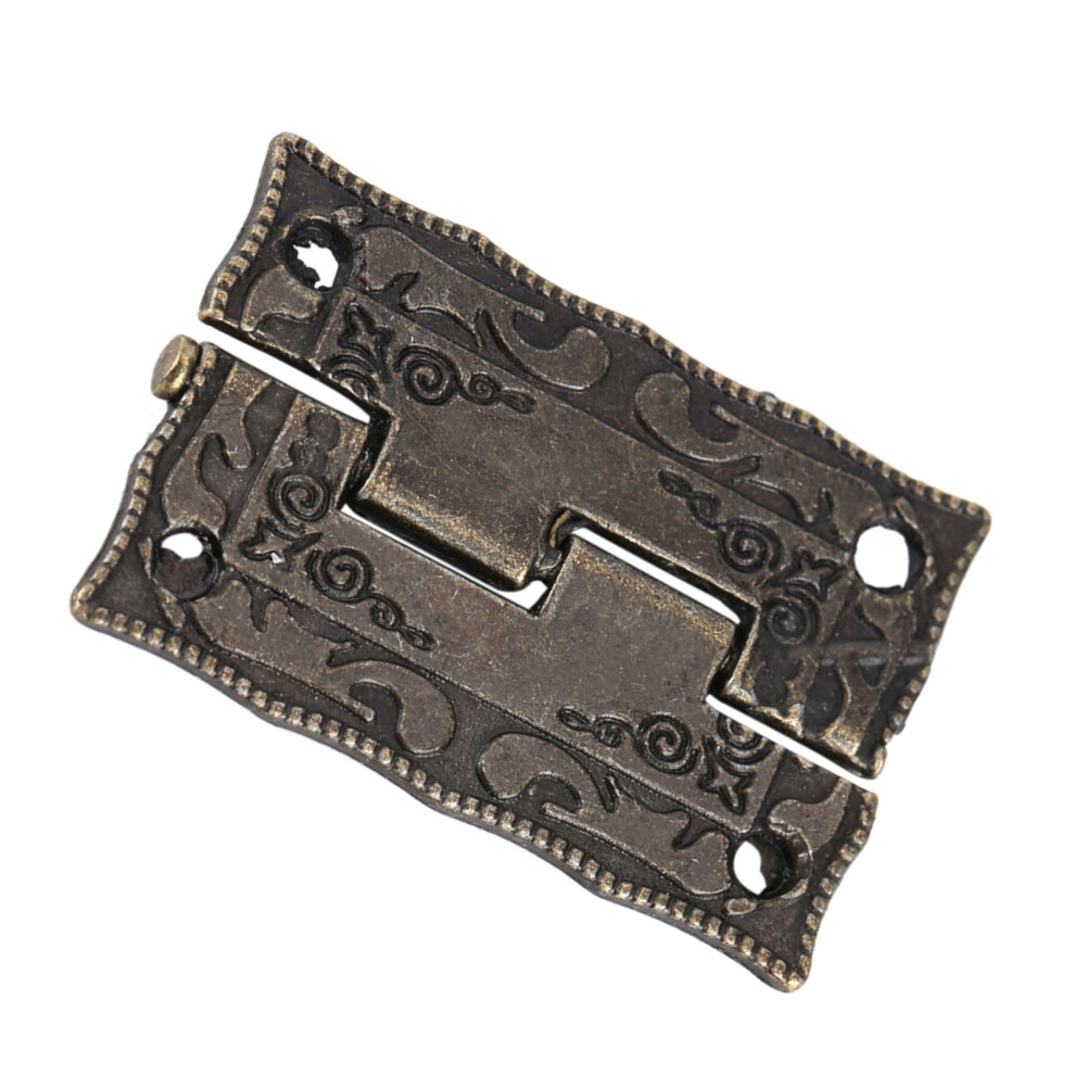 10Pcs 0-270 Antique Bronze Cabinet Jewelry Box Hinges Door Furniture Wood Case 5001324290240