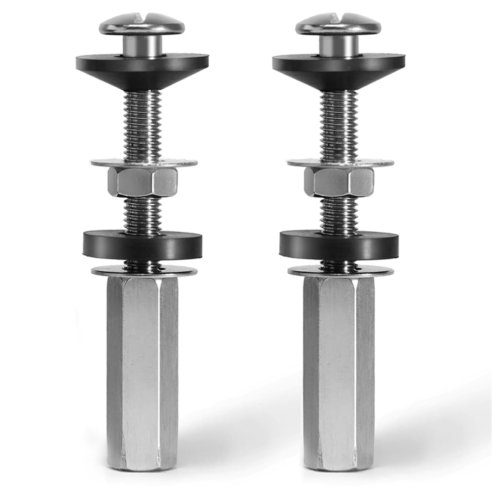 2Pcs Universal Toilet Seat Bolts Kit, Heavy Duty Toilet Tank Bolts 4851741288594