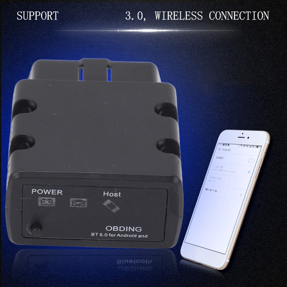 Kw902 Obdii Car Scanner Diagnostic Tool Fault Detection Bluetooth 5.0 For Android Black 4191324291291
