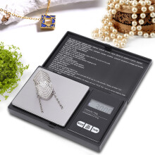Mini tragbare digitale Waage 100g/0,01g Silber/Schwarz Schmuckwaage