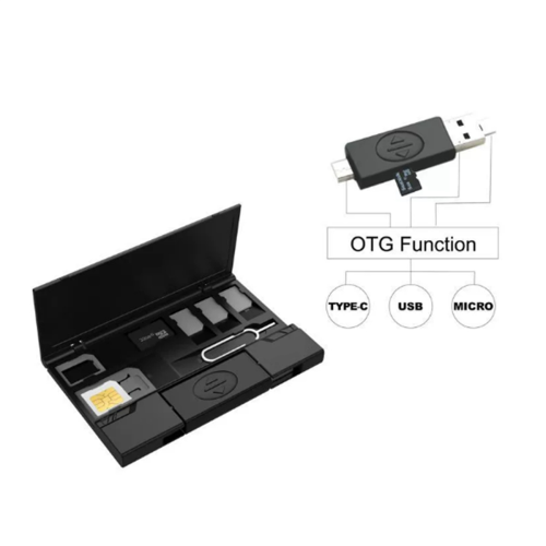 USB-minneskortläsare för SD TF MicroUSB Typ-C 1