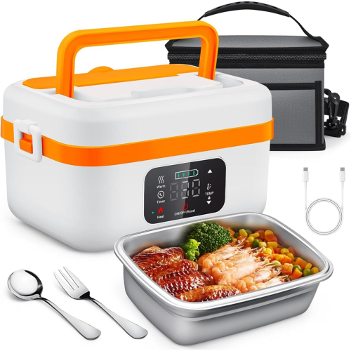 Cordless Electric Lunch Box,Self-Heating Food Warmer,EU Plug