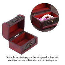 Wood Jewelry Box Classical Storage Chest Organizer