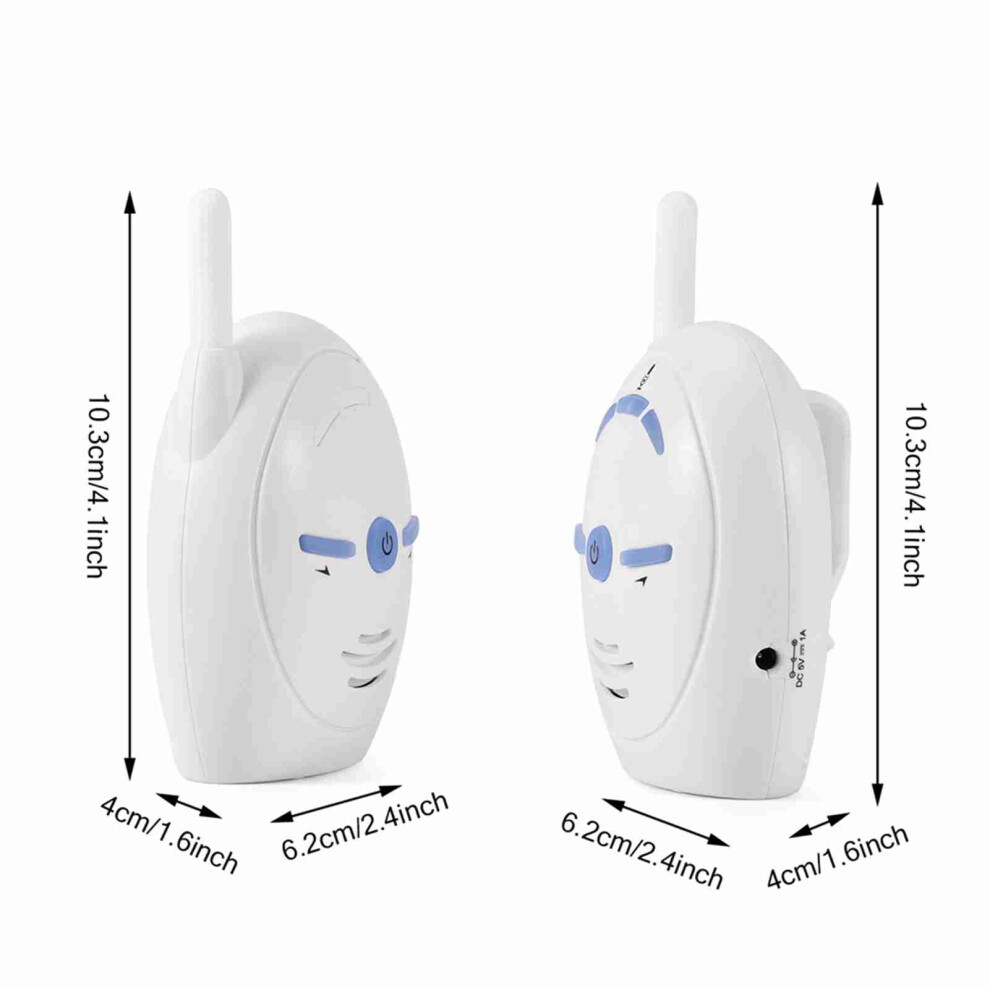 Wireless 2.4GHz Digital Audio Baby Monitor Sensitive Transmission Voice Two Way Talk