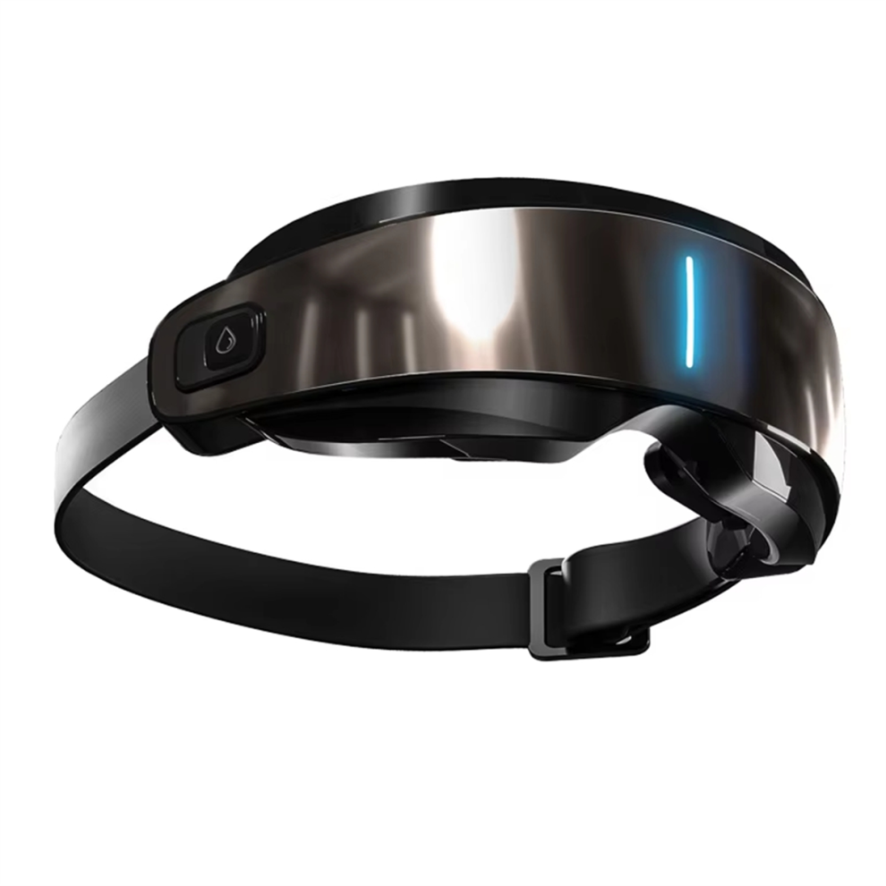Black Eye Massage Device 16D Smart Acupoint Massage Bluetooth Eye