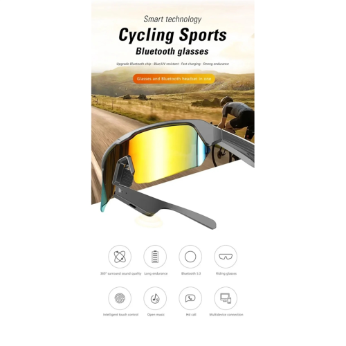Bluetooth Smart Glasses Wireless Call Remote Headset Sonnenbrille,B 2