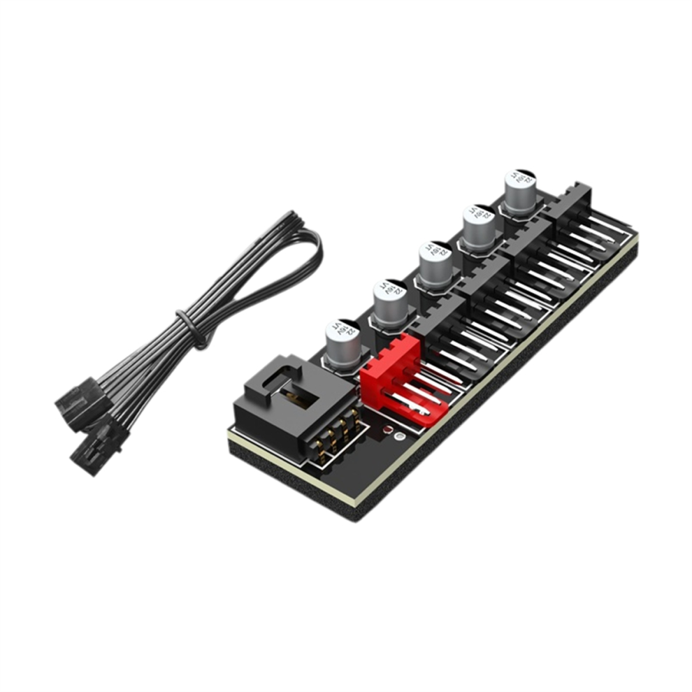 Desktop Pc Cooler Cooling Fan Hub Pwm Splitter Controller Adapter 4851741230210