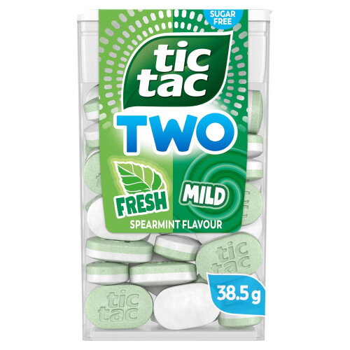 Tic Tac Two Spearmint Flavour 38.5g (Pack of 16) 2