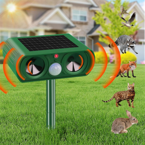 Solar-Katzenabwehr für draußen, Ultraschall-Katzenabwehr 1