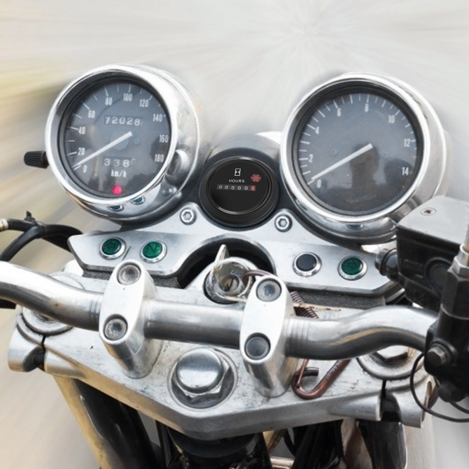 Contaore Ore Lavoro 12-36V DC/AC - Display 6 Cifre Per Motori Auto, Barca, Camion - Foto 5