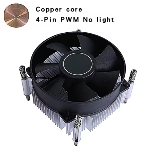 Koperen kern radiator processor pc-koeler X79 X99 CPU-ventilator 4-pins PWM 1