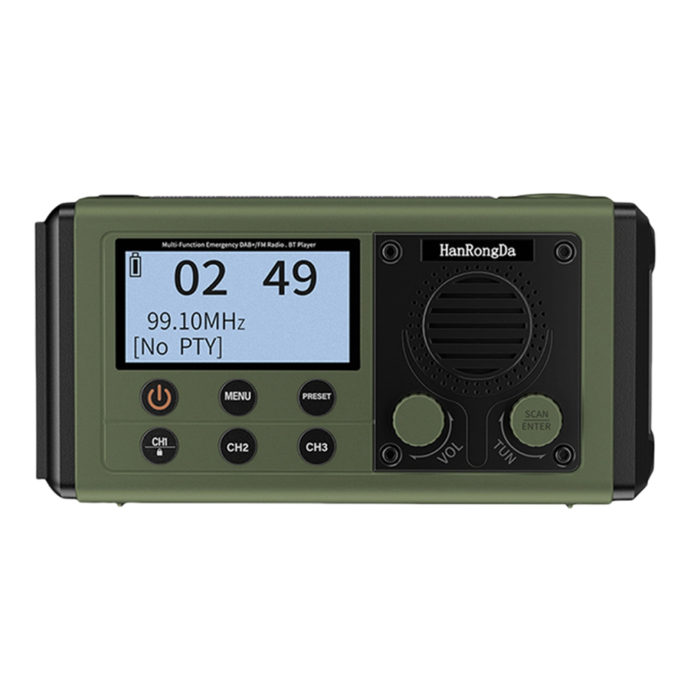 Ipx6 Solar Radio Fm Receiver Solar/Hand Crank Charging 4851741249502