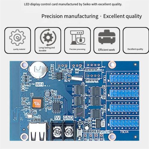 HD-WF4 Full Color RGB HUB75 Controller WiFi USB Port Control Card 1