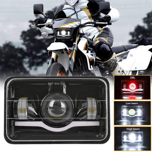 Προβολέας με σφαιρικό φακό LED 4x6 ιντσών H4656 H4651 Προβολέας LED 2