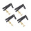 4Pcs Durable Metal Fine Tuners String Adjusters Replacement Parts for 3/4 4/4 Cello(Black) 13