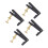 4Pcs Durable Metal Fine Tuners String Adjusters Replacement Parts for 3/4 4/4 Cello(Black) 7