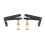 4Pcs Durable Metal Fine Tuners String Adjusters Replacement Parts for 3/4 4/4 Cello(Black) 12