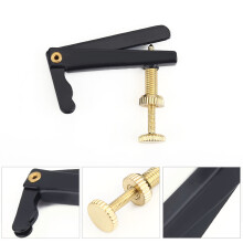 4Pcs Durable Metal Fine Tuners String Adjusters Replacement Parts for 3/4 4/4 Cello(Black)