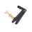 4Pcs Durable Metal Fine Tuners String Adjusters Replacement Parts for 3/4 4/4 Cello(Black) 15
