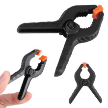 10pcs 2inch A Type Black Multifunctional Plastic Spring Clamp Clip DIY Woodworking Tool
