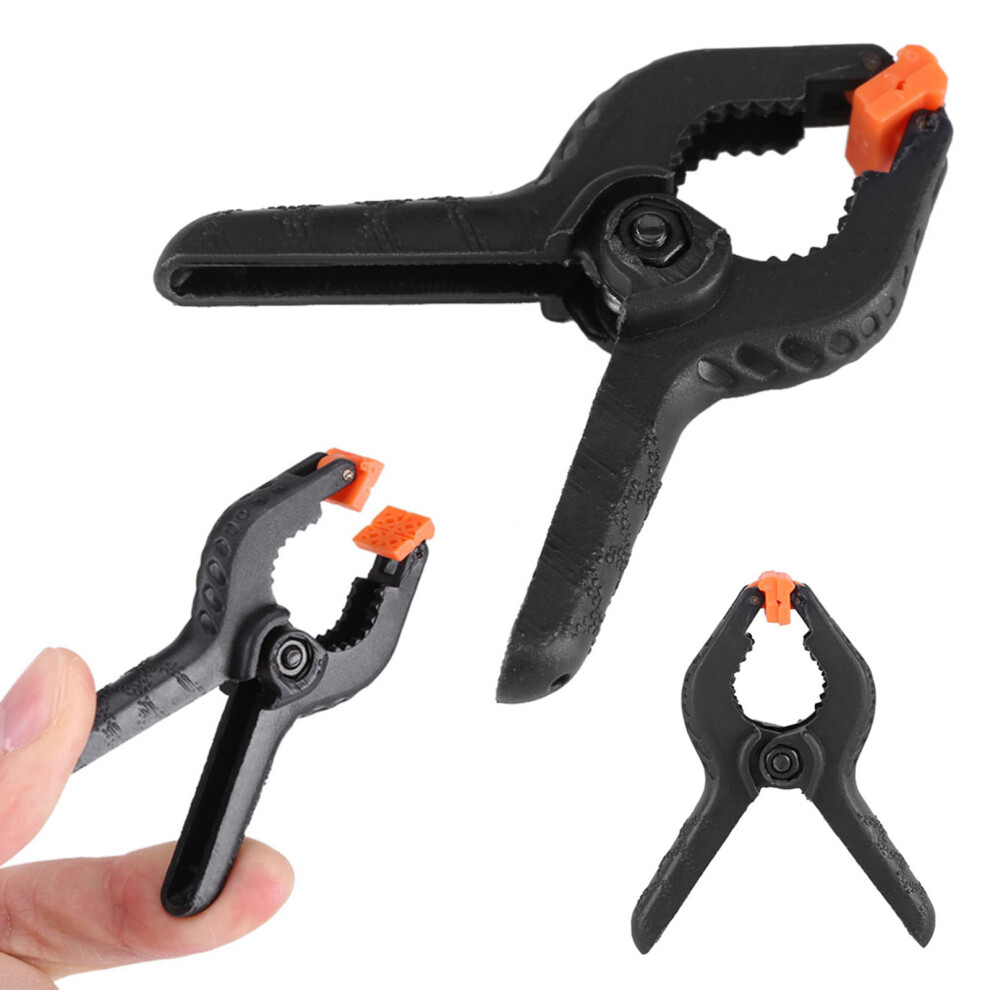 10Pcs 2Inch A Type Black Multifunctional Plastic Spring Clamp Clip Diy Woodworking Tool 9481324300259