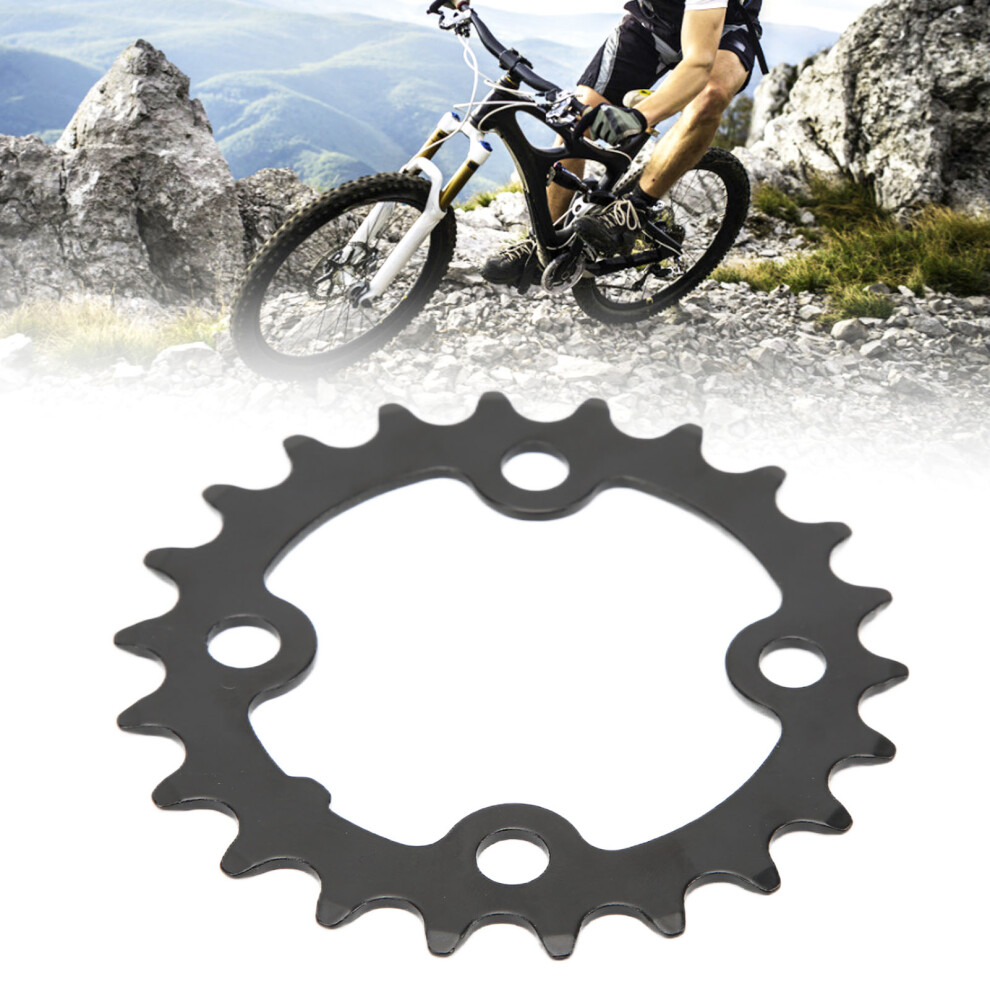 22T Bicycle Chainring 8 9 10 Speed Crank Carbon Steel Replacement Chainring 64mm BCD