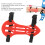 Adjustable Rubber Archery Arm Guard-Safe,Breathable,Elastic for Summer Use,Red Color 4